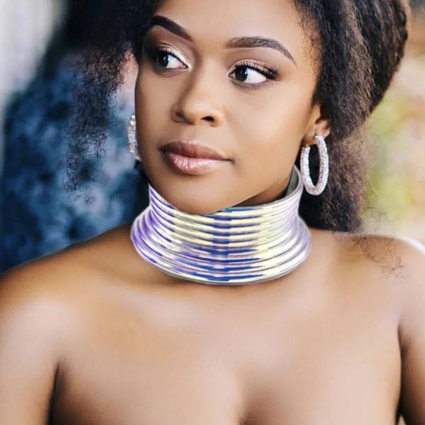 chokers statement choker necklace for women silver color leather collar maxi african jewelry big colorful 2023 manilai 230503, Golden;silver
chokers statement choker necklace for women silver color leather collar maxi african jewelry big colorful 2023 manilai 230503, Golden;silver