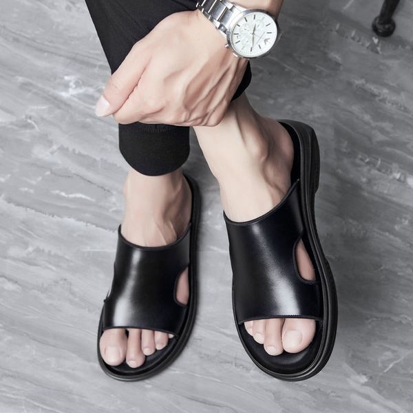 sandals fznyl men genuine leather air cushion slip on slides shoes nonslip rubber sole classic black flat beach slide slippers 230503
sandals fznyl men genuine leather air cushion slip on slides shoes nonslip rubber sole classic black flat beach slide slippers 230503