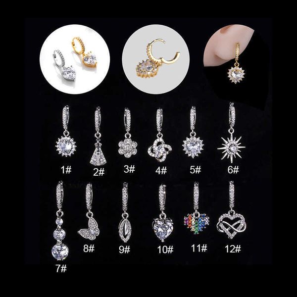 girl butterfly flower love zircon earrings fashion and popular puncture huggie hoop ear bone earring single retro high-quality cz stone for, Silver
girl butterfly flower love zircon earrings fashion and popular puncture huggie hoop ear bone earring single retro high-quality cz stone for, Silver