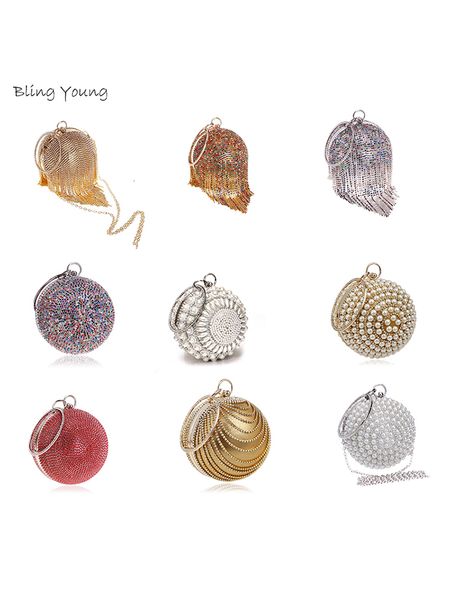 evening bags luxury round evening hand bag girls women glitter silver gold party clutch bag bling crystal ball purse 230428
evening bags luxury round evening hand bag girls women glitter silver gold party clutch bag bling crystal ball purse 230428