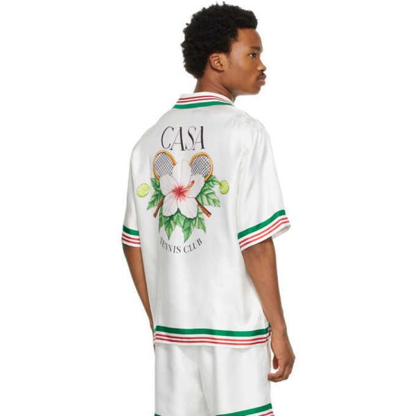 casablanca 23ss designer shirt silk casual style flower loose men and women versatile fashion brand hawaii beach short sleeve shirt, White;black
casablanca 23ss designer shirt silk casual style flower loose men and women versatile fashion brand hawaii beach short sleeve shirt, White;black