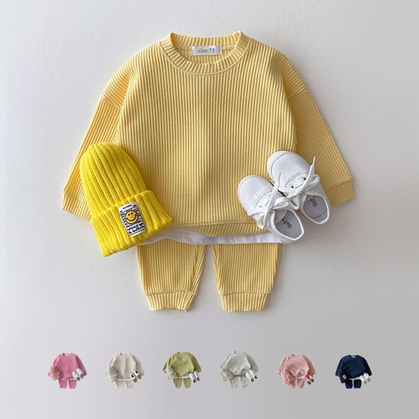 clothing sets korea toddler baby clothing sets for infant baby boys clothes set mock two-piece waffle cotton sweatshirtpants 2pcs outfit 230, White
clothing sets korea toddler baby clothing sets for infant baby boys clothes set mock two-piece waffle cotton sweatshirtpants 2pcs outfit 230, White