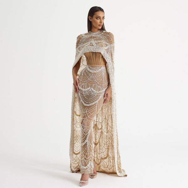 party dresses sharon said luxury pearls dubai champagne evening with cape 2023 arabic women mermaid wedding prom dress ss369 230505, White;black
party dresses sharon said luxury pearls dubai champagne evening with cape 2023 arabic women mermaid wedding prom dress ss369 230505, White;black