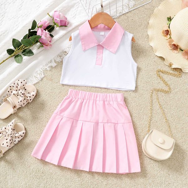 clothing sets focusnorm 2pcs summer lovely kids girls clothes sets 1-7y solid patchwork turn down vest +high waist pleated skirts aa230504, White
clothing sets focusnorm 2pcs summer lovely kids girls clothes sets 1-7y solid patchwork turn down vest +high waist pleated skirts aa230504, White