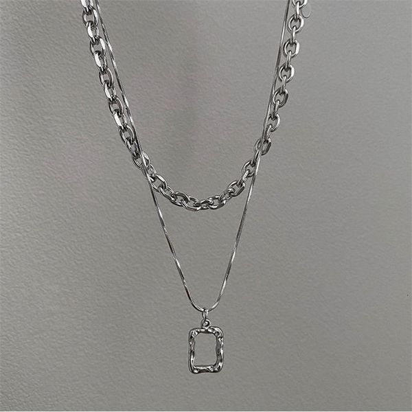 pendant necklaces senior fashion women fine double link chain metal heart party necklace jewelry gift 230504, Silver
pendant necklaces senior fashion women fine double link chain metal heart party necklace jewelry gift 230504, Silver