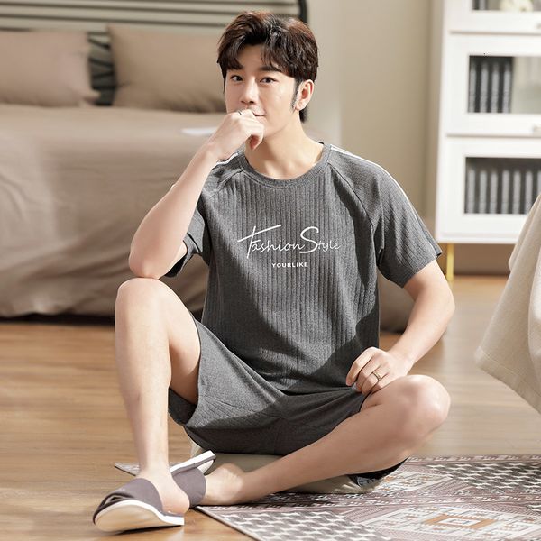 men's sleepwear pullover short sleeve pants pajama a sets 6535 cotton summer boy man jammies o-neck home casual sleepwear nightwear pyj, Black;brown
men's sleepwear pullover short sleeve pants pajama a sets 6535 cotton summer boy man jammies o-neck home casual sleepwear nightwear pyj, Black;brown