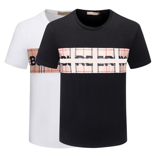 men's t-shirt black and white color plaid stripe brand official website the same 100% cotton breathable wrinkle resistant men's an, White;black
men's t-shirt black and white color plaid stripe brand official website the same 100% cotton breathable wrinkle resistant men's an, White;black