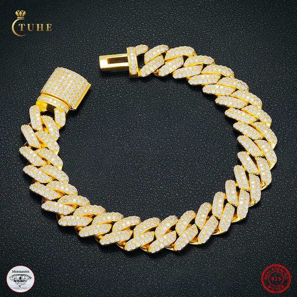 custom jewelry men's bracelet 14mm gold plated 925 sterling silver vvs moissanite diamond miami cuban link chain bracelet
custom jewelry men's bracelet 14mm gold plated 925 sterling silver vvs moissanite diamond miami cuban link chain bracelet