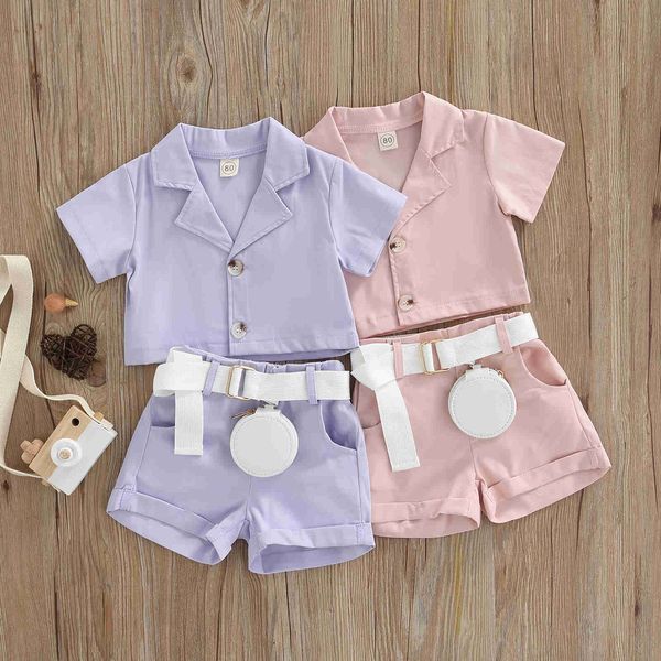 clothing sets kid baby girls clothes sets 2022 summer short sleeve lapel collar button-down blouse shorts belt fashion clothing aa230504, White
clothing sets kid baby girls clothes sets 2022 summer short sleeve lapel collar button-down blouse shorts belt fashion clothing aa230504, White