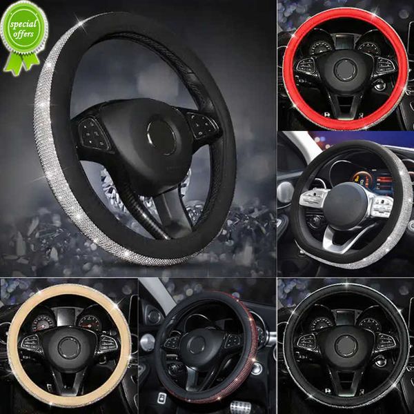 new 2023 bling diamond rhinestones crystal car steering wheel cover pu leather auto accessories case car styling
new 2023 bling diamond rhinestones crystal car steering wheel cover pu leather auto accessories case car styling