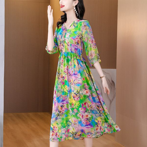 casual dresses summer floral natural silk butterfly sleeve midi dress women fashion light ruffled v-neck beach dress korean elegant prom 230, Black;gray
casual dresses summer floral natural silk butterfly sleeve midi dress women fashion light ruffled v-neck beach dress korean elegant prom 230, Black;gray