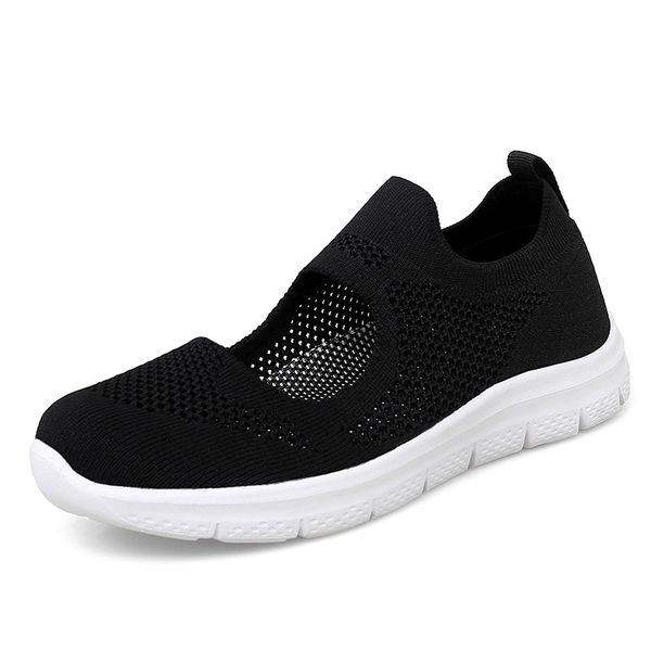 large casual womens ankle shoes breathable casual mesh shoes outdoor comfortable walking shoes non-slip womens loafers, Black
large casual womens ankle shoes breathable casual mesh shoes outdoor comfortable walking shoes non-slip womens loafers, Black