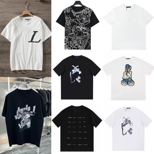 designer mens t shirt summer short sleeve casual cotton shirts streetwear fashion t-shirts breathable luxury brand clothing, White;black
designer mens t shirt summer short sleeve casual cotton shirts streetwear fashion t-shirts breathable luxury brand clothing, White;black