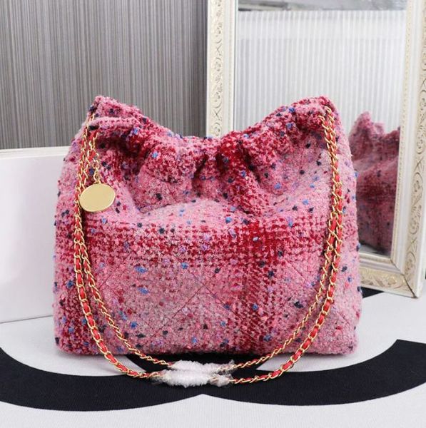 new garbage bags cloth shopping bag tote small fragrant chain, one-shoulder portable large-capacity gold pendant tweed
new garbage bags cloth shopping bag tote small fragrant chain, one-shoulder portable large-capacity gold pendant tweed