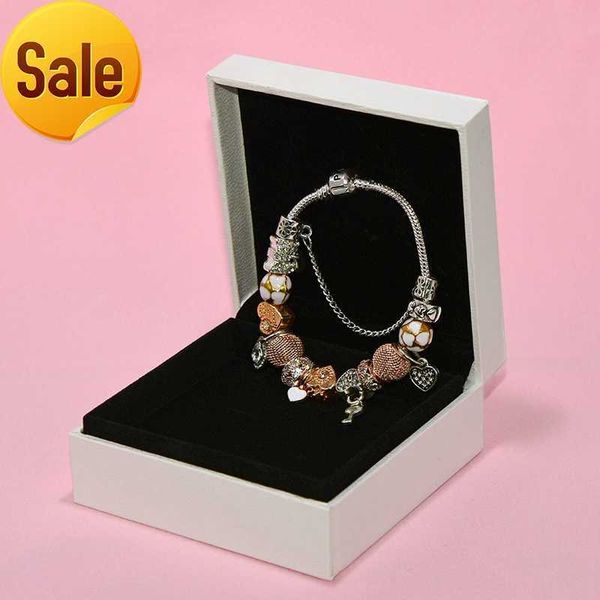 fashion charm pendant bracelet for pandora platinum heart diy beaded pendant lady bracelet with original box, Golden;silver
fashion charm pendant bracelet for pandora platinum heart diy beaded pendant lady bracelet with original box, Golden;silver