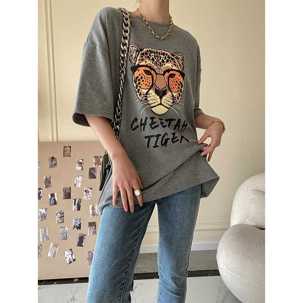 women's t-shirt cheetah tiger leopard graphic tees women summer vintage oversize short sleeve t shirt korean style streetwear tshirts f, White
women's t-shirt cheetah tiger leopard graphic tees women summer vintage oversize short sleeve t shirt korean style streetwear tshirts f, White