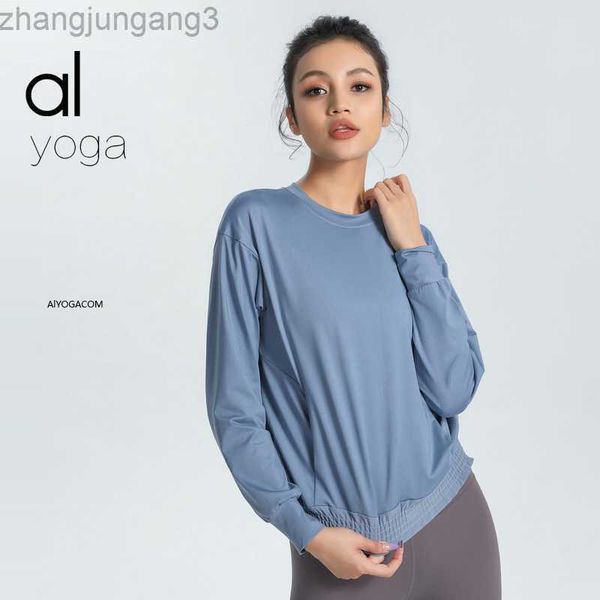 desginer alo yoga t shirt autumn loose suit fitness running sports t-shirt quick drying breathable long sleeve for women, White
desginer alo yoga t shirt autumn loose suit fitness running sports t-shirt quick drying breathable long sleeve for women, White