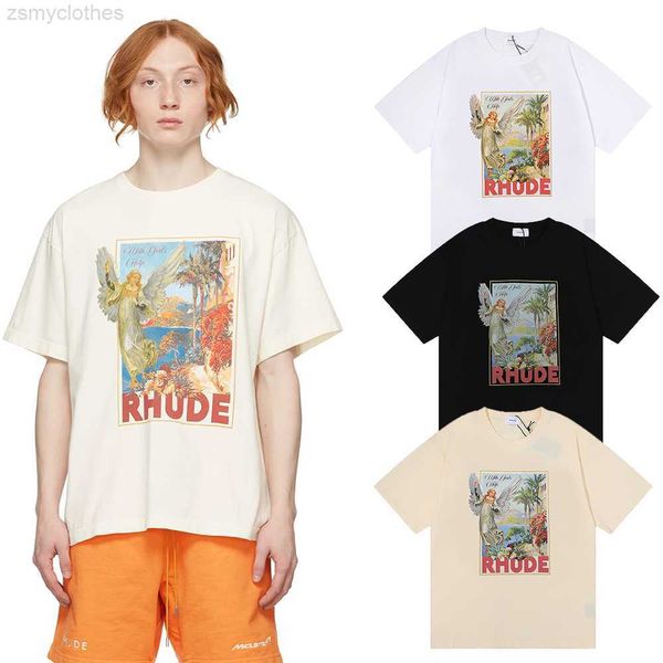 men's t-shirts rhude trend brand flying angel with gods help print t shirt summer men women high street short sleeve high quality, White;black
men's t-shirts rhude trend brand flying angel with gods help print t shirt summer men women high street short sleeve high quality, White;black