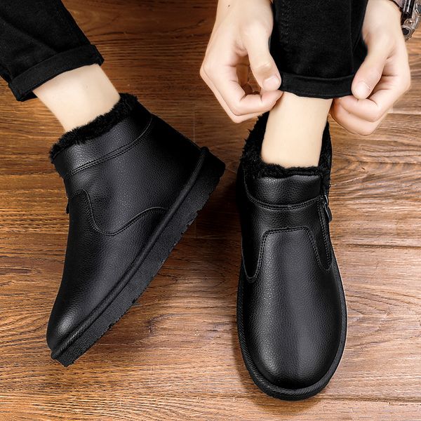2023 new men boots winter mens ankle boots warm snow boots non-slip shoes for mens classic fashion casual cotton shoes, Black
2023 new men boots winter mens ankle boots warm snow boots non-slip shoes for mens classic fashion casual cotton shoes, Black