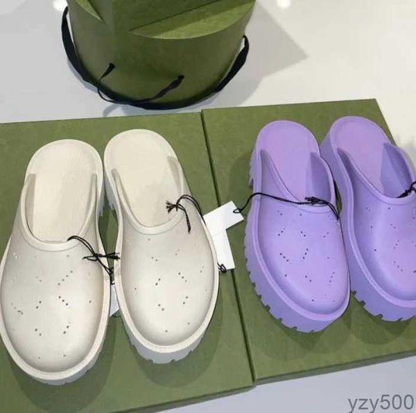 2023 men's slippers on sandal women's platform perforated g sandal hollow shoes jelly colors high heel summer rubber lug sole mule, Black
2023 men's slippers on sandal women's platform perforated g sandal hollow shoes jelly colors high heel summer rubber lug sole mule, Black