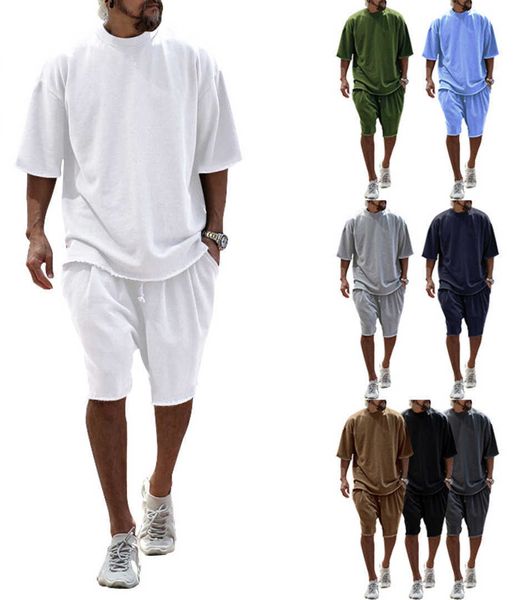 men's sports suits sets sportswear men's suit terry loose summer short sleeve men's fashion casual men's wear, Gray
men's sports suits sets sportswear men's suit terry loose summer short sleeve men's fashion casual men's wear, Gray