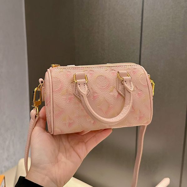 french womens speedy pillow boston pochette bags pink gradient handle totes outdoor sacoche adjustable shoulder strap designer handbags 16cm
french womens speedy pillow boston pochette bags pink gradient handle totes outdoor sacoche adjustable shoulder strap designer handbags 16cm