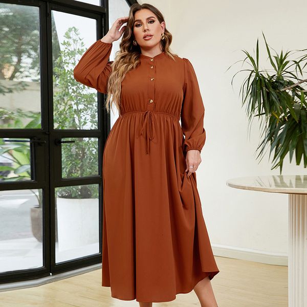 plus size dresses size fashion women's temperament round neck longsleeved long skirt solid color large dress xl4xl 230504, Black
plus size dresses size fashion women's temperament round neck longsleeved long skirt solid color large dress xl4xl 230504, Black