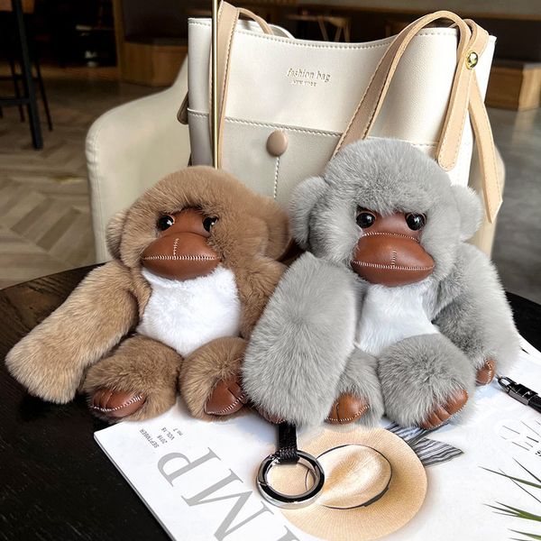 18cm/7" real genuine rabbit fur monkey keychaintoys pompom ball bag charm car phone pendant gift, Silver
18cm/7" real genuine rabbit fur monkey keychaintoys pompom ball bag charm car phone pendant gift, Silver