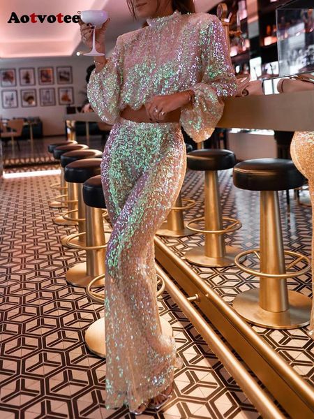 women's two piece pants aotvotee pant sets woman long sleeve o-neck autumn 2 + high waisted flare sequins chic fashion female 230504, White
women's two piece pants aotvotee pant sets woman long sleeve o-neck autumn 2 + high waisted flare sequins chic fashion female 230504, White