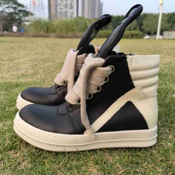 rick spring new ro inverted triangle thick lace high shoes men's genuine leather european and american fashion shoes thick sole lace up, Black
rick spring new ro inverted triangle thick lace high shoes men's genuine leather european and american fashion shoes thick sole lace up, Black
