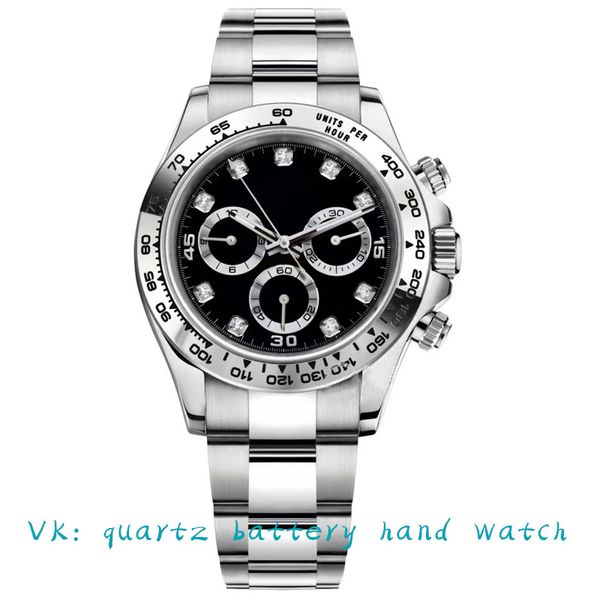 men's vk quartz battery watch: chronometer watch designer watch 40mm u1 black dial ceramic fashion classic stainless steel waterproof l, Slivery;brown
men's vk quartz battery watch: chronometer watch designer watch 40mm u1 black dial ceramic fashion classic stainless steel waterproof l, Slivery;brown