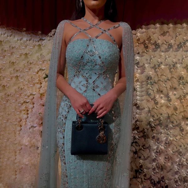 party dresses serene hill arabic luxury dubai mermaid blue cape sleeves beaded evening gowns 2023 for women la71905 230505, White;black
party dresses serene hill arabic luxury dubai mermaid blue cape sleeves beaded evening gowns 2023 for women la71905 230505, White;black