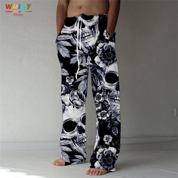 men's pants fashion straight trousers 3d print elastic drawstring design front pocket skull graphic prints skeleton comfort soft 230428, Black
men's pants fashion straight trousers 3d print elastic drawstring design front pocket skull graphic prints skeleton comfort soft 230428, Black