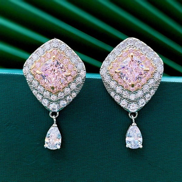 valuable pink diamond dangle earring 100% real 925 sterling silver wedding drop earrings for women bridal promise jewelry gift, Golden;silver
valuable pink diamond dangle earring 100% real 925 sterling silver wedding drop earrings for women bridal promise jewelry gift, Golden;silver