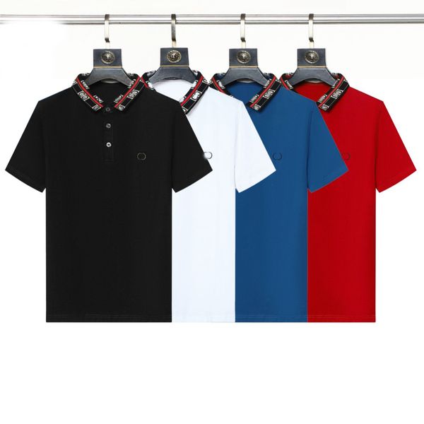 mens t shirts short sleeve multiple colour embroidery label hommes classic business casual tee cotton breathable polos, White;black
mens t shirts short sleeve multiple colour embroidery label hommes classic business casual tee cotton breathable polos, White;black