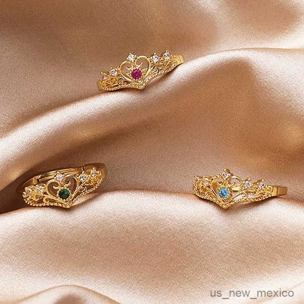 band rings style elegant zircon crown heart shaped ring fashion opening adjustable engagement rings jewelry girl gift, Silver
band rings style elegant zircon crown heart shaped ring fashion opening adjustable engagement rings jewelry girl gift, Silver