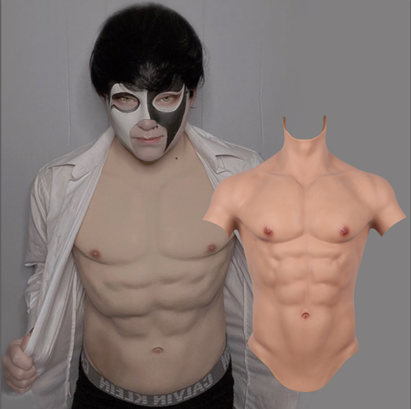 costume accessories cosplay fake chest male silicone muscle suit 6-packs crossdresser transgender crossplay upgrade new colors, Silver
costume accessories cosplay fake chest male silicone muscle suit 6-packs crossdresser transgender crossplay upgrade new colors, Silver