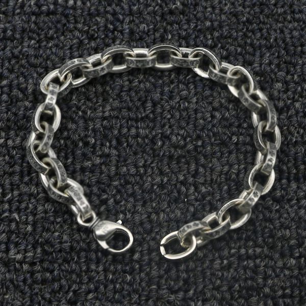 50027 hip hop s925 sterling silver bracelet punk style personalized youth cross flower letter fashion jewelry couple popular accessories, Golden;silver
50027 hip hop s925 sterling silver bracelet punk style personalized youth cross flower letter fashion jewelry couple popular accessories, Golden;silver