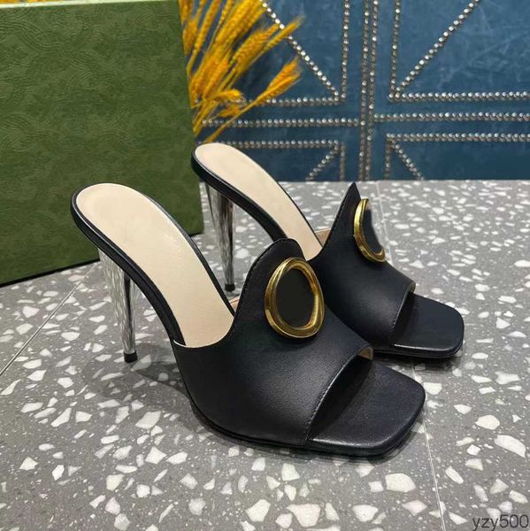 stiletto sandals mules decoration buckle metallic heel slippers 10cm 7cm summer heels slip-on open toe fashion women's luxury designers, Black
stiletto sandals mules decoration buckle metallic heel slippers 10cm 7cm summer heels slip-on open toe fashion women's luxury designers, Black