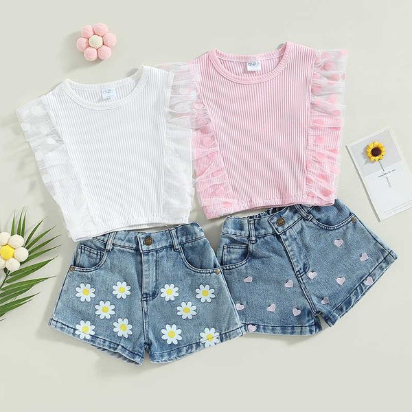 clothing sets focusnorm 0-5y kids girls clothes sets sleeveless polka dot tulle patchwork tank with embroidery hearts shorts aa230504, White
clothing sets focusnorm 0-5y kids girls clothes sets sleeveless polka dot tulle patchwork tank with embroidery hearts shorts aa230504, White