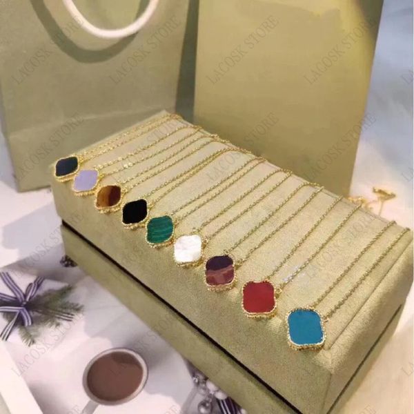 womens 18k gold four leaf clover necklace designer jewelry s925 silver pendant chain necklaces various styles exquisite gift
womens 18k gold four leaf clover necklace designer jewelry s925 silver pendant chain necklaces various styles exquisite gift