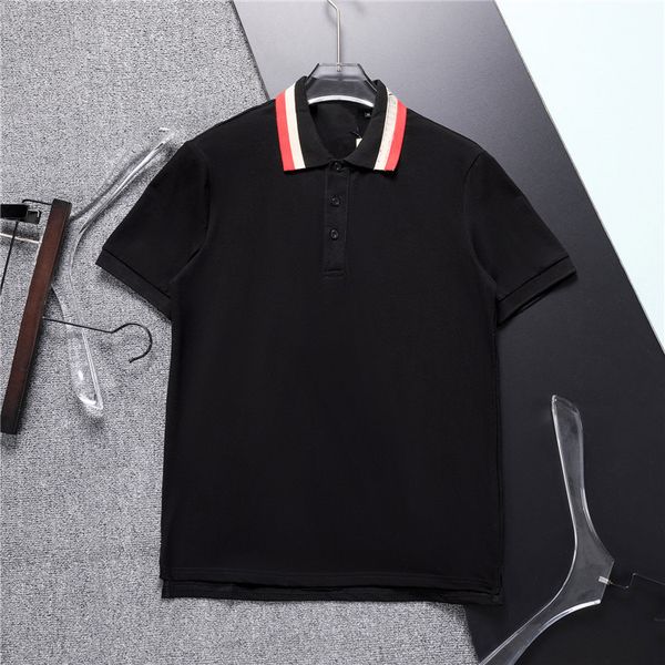 summer men's t-shirt fashion burbrerys designer polo shirt bur berrylapel short sleeve shirts business large for men zusa, White;black
summer men's t-shirt fashion burbrerys designer polo shirt bur berrylapel short sleeve shirts business large for men zusa, White;black