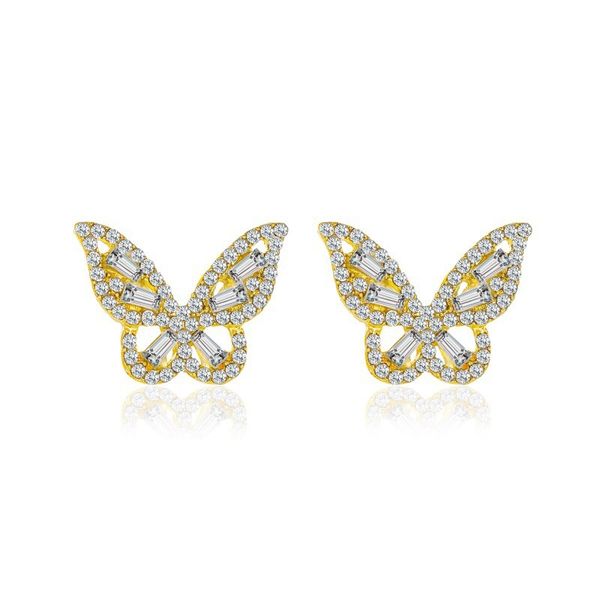 wholesale 12pcs/dozen 10kt yellow white gold gf silver celestial earrings dainty women stud cubic zirconia butterfly personality ear cuff ea, Golden;silver
wholesale 12pcs/dozen 10kt yellow white gold gf silver celestial earrings dainty women stud cubic zirconia butterfly personality ear cuff ea, Golden;silver