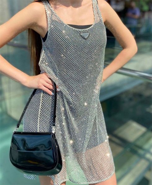 sleeveless womens dress black satin sling dress rhinestone shiny hollow vest dresses 2pcs set badge diamond tank womens sling, White;black
sleeveless womens dress black satin sling dress rhinestone shiny hollow vest dresses 2pcs set badge diamond tank womens sling, White;black
