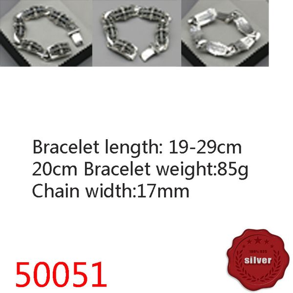50051 hip hop s925 sterling silver bracelet punk style personalized youth dominant cross flower letter jewelry couple popular accessories, Golden;silver
50051 hip hop s925 sterling silver bracelet punk style personalized youth dominant cross flower letter jewelry couple popular accessories, Golden;silver