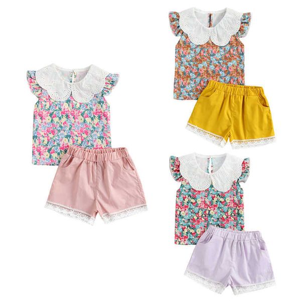 clothing sets focusnorm lovely baby girls summer clothes sets flowers printed lace peter pan collar t shirts shorts 2pcs 1-5y aa230504, White
clothing sets focusnorm lovely baby girls summer clothes sets flowers printed lace peter pan collar t shirts shorts 2pcs 1-5y aa230504, White