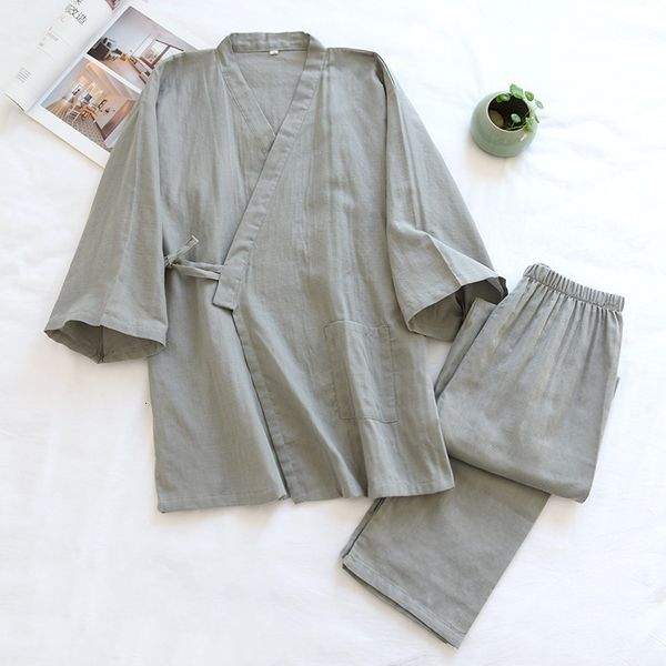 men's sleepwear japanese mens pyjamas lace-up gauze kimono summer and autumn pajamas comfortable five-point sleeve sleep wear suit peja, Black;brown
men's sleepwear japanese mens pyjamas lace-up gauze kimono summer and autumn pajamas comfortable five-point sleeve sleep wear suit peja, Black;brown