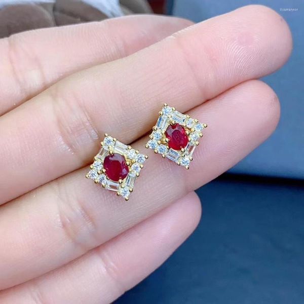 stud earrings natural and real ruby earring 925 sterling silver fine jewelry for men women, Golden;silver
stud earrings natural and real ruby earring 925 sterling silver fine jewelry for men women, Golden;silver