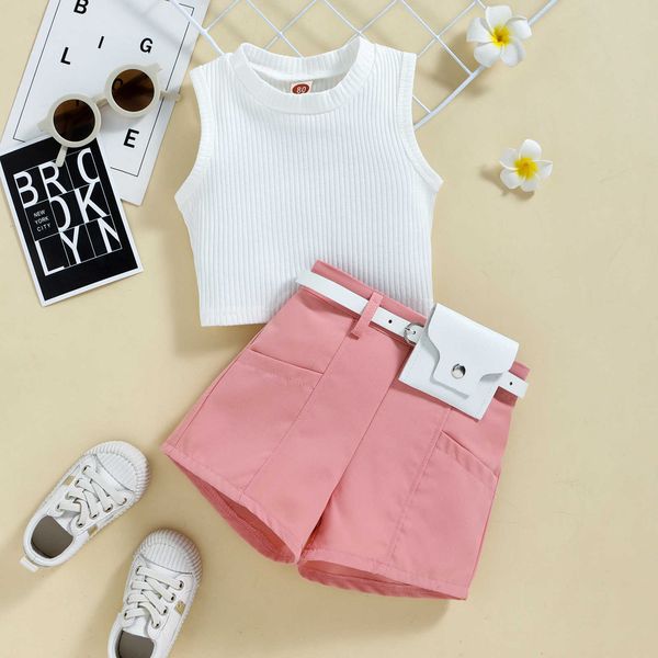 clothing sets focusnorm 0-4y fashion baby girl summer clothes set 3pcs solid sleeveless crew neck ribbed tank + shorts + waist bag aa230504, White
clothing sets focusnorm 0-4y fashion baby girl summer clothes set 3pcs solid sleeveless crew neck ribbed tank + shorts + waist bag aa230504, White