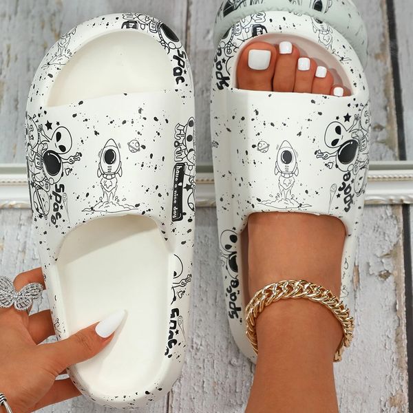 slippers women slides cartoon alien pattern outdoor beach non-slip woman slippers couple bathroom sandals summer female shoes 230505, Black
slippers women slides cartoon alien pattern outdoor beach non-slip woman slippers couple bathroom sandals summer female shoes 230505, Black